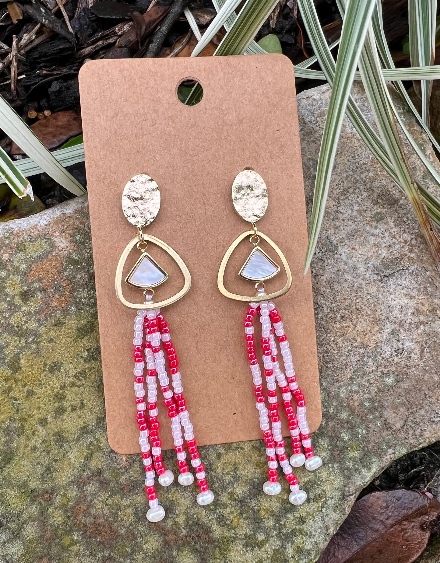 Rose Valentine Fringe with pearls