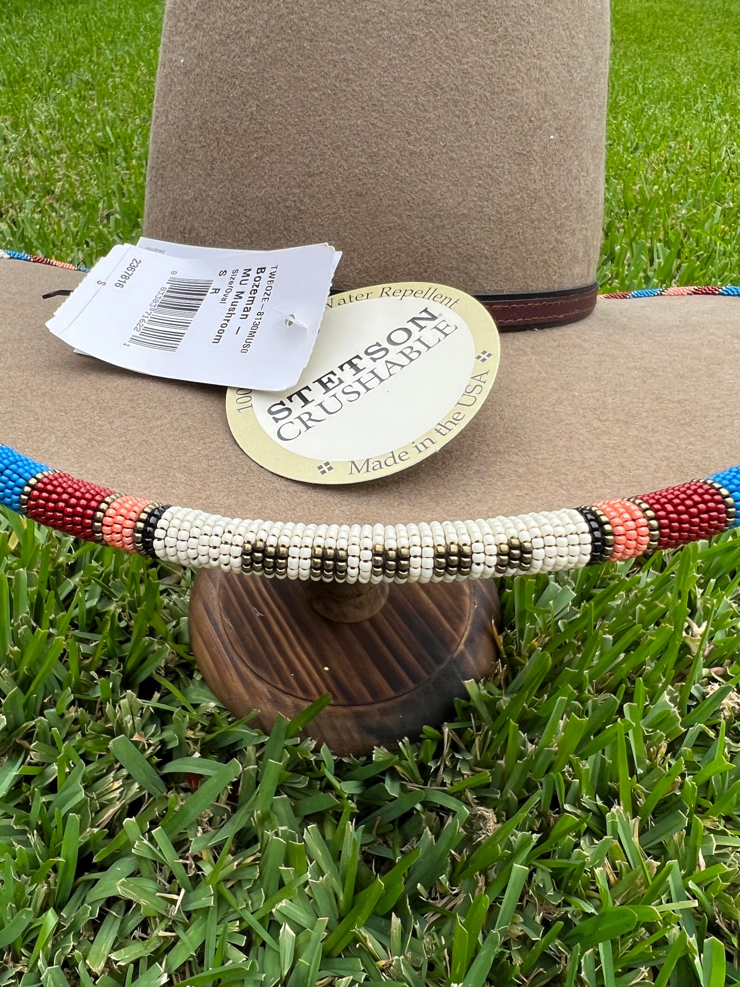 Stetson crushable beaded hat