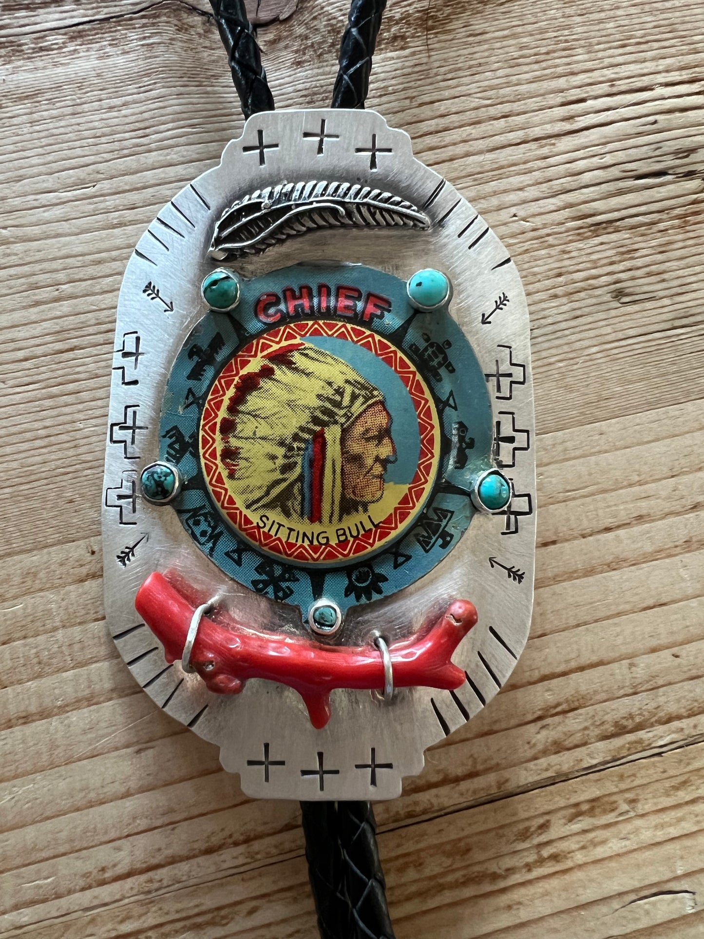 Chief Sitting Bull bolo tie