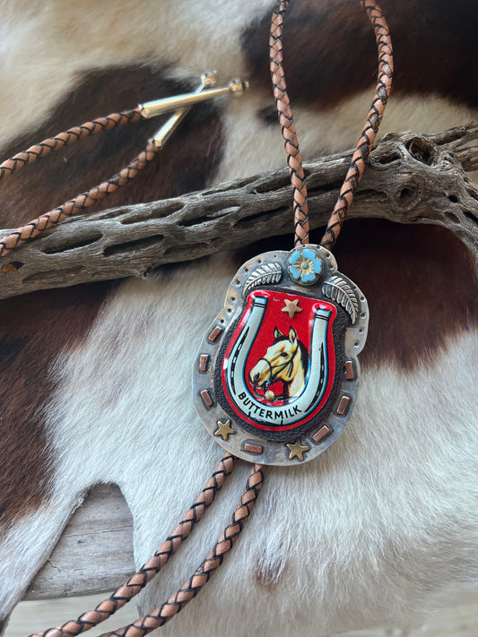 Dale Evans Buttermilk bolo tie