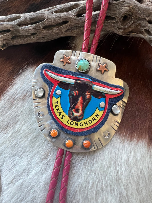 Texas Longhorn bolo tie
